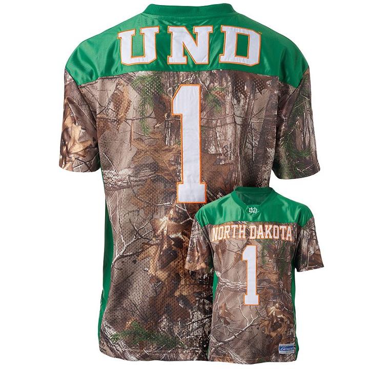 Men's North Dakota Game Day Realtree Camo Jersey, Size: Xl, Brown