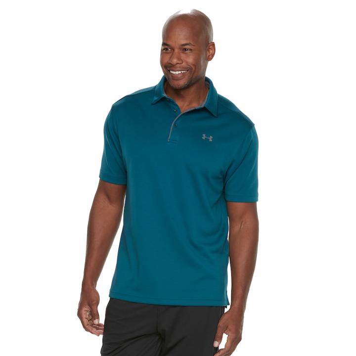 Men's Under Armour Tech Polo, Size: Large, Gold