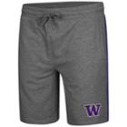 Men's Colosseum Washington Huskies Sledge Ii Terry Shorts, Size: Medium, Silver