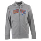 Men's Antigua Boise State Broncos Signature Zip Front Fleece Hoodie, Size: Xl, Grey