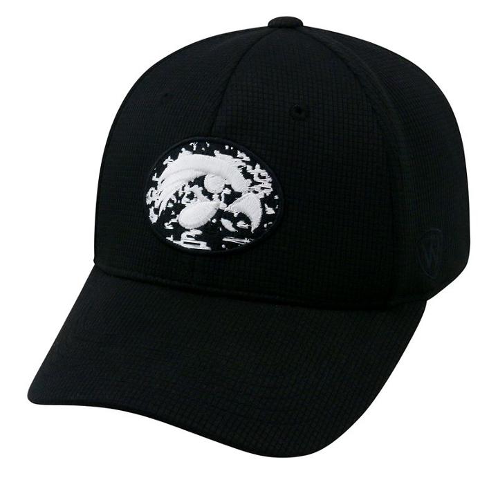 Adult Top Of The World Iowa Hawkeyes Digi One-fit Cap, Black