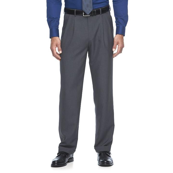 Big & Tall Croft & Barrow&reg; True Comfort Classic-fit Opticool Dress Pants, Men's, Size: 50x32, Med Grey