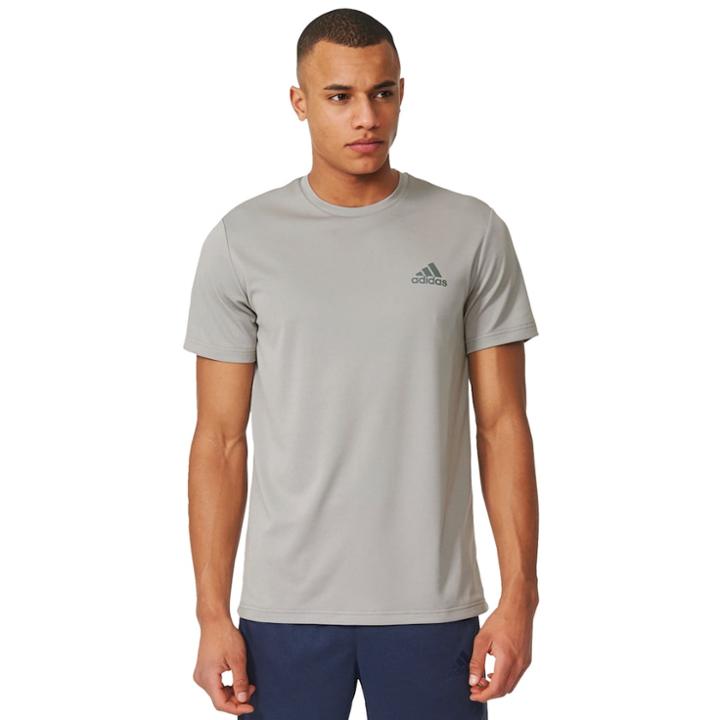 Men's Adidas Esssential Tee, Size: Xxl, Med Grey