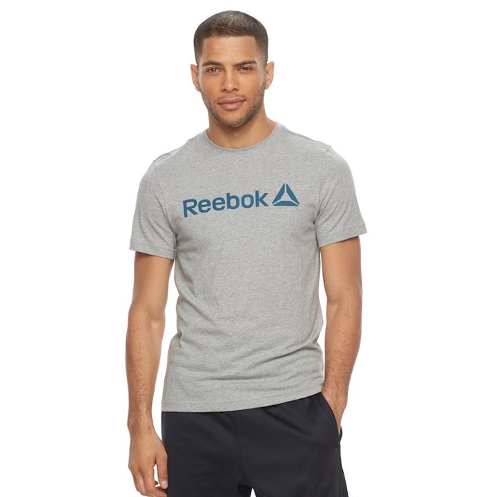 Men's Reebok Delta Tee, Size: Medium, Grey