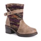 Muk Luks Marni Women's Ankle Boots, Size: 10, Beig/green (beig/khaki)
