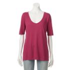 Women's Sonoma Goods For Life&trade; V-neck Tee, Size: Medium, Dark Red