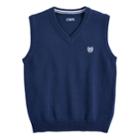 Boys 4-20 Chaps Solid Sweater Vest, Size: 10-12, Blue Other