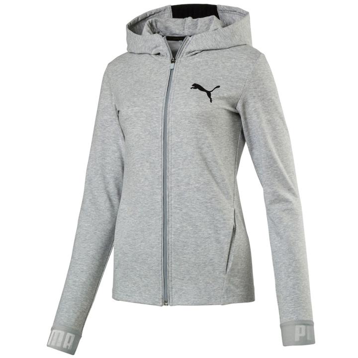 Women's Puma Urban Sports Zip-up Hoodie, Size: Medium, Grey Other