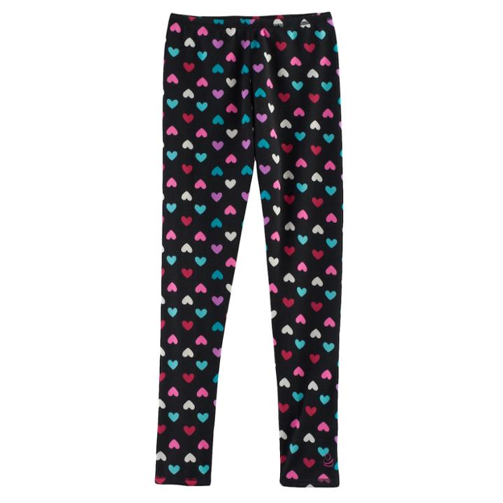 Girls 4-16 Cuddl Duds Fleece-lined Plush Leggings, Size: Small, Grey Other