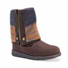 Muk Luks Demi Women's Water-resistant Boots, Girl's, Size: 8, Dark Brown