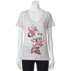 Disney's Minnie Mouse Juniors' Sketch Graphic Tee, Girl's, Size: Xl, Grey Other
