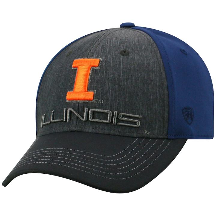 Adult Top Of The World Illinois Fighting Illini Reach Cap, Men's, Med Grey