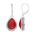 Napier Teardrop Earrings, Women's, Red