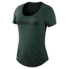 Women's Nike Michigan State Spartans Dri-fit Scoopneck Tee, Size: Xl, Green