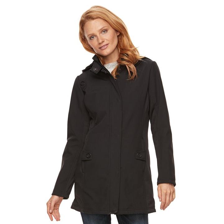 Women's Weathercast Hooded Soft Shell Jacket, Size: Medium, Oxford