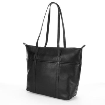 Ili Leather Tote, Women's, Black