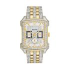 Bulova Men's Crystal Gold Tone Stainless Steel Watch - 98c109, Multicolor
