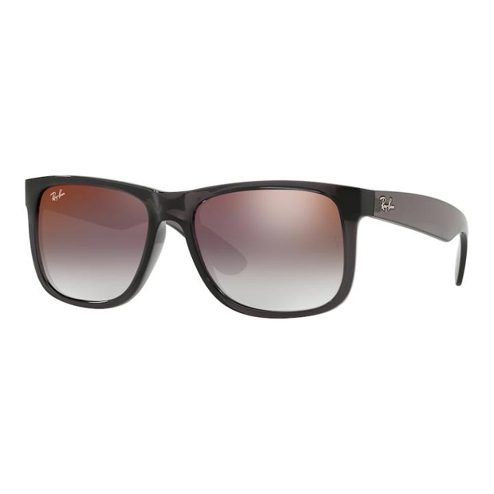 Ray-ban Justin Rb4165 55mm Rectangle Mirrored Gradient Sunglasses, Men's, Pink Ovrfl