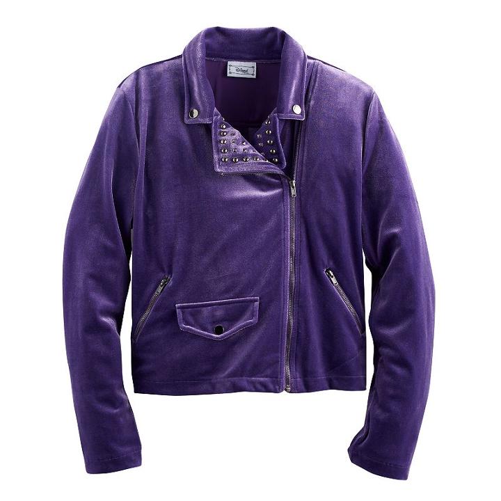 Disney D-signed Descendants 2 Girls 7-16 Velvet Studded Moto Jacket, Size: Medium, Med Pink