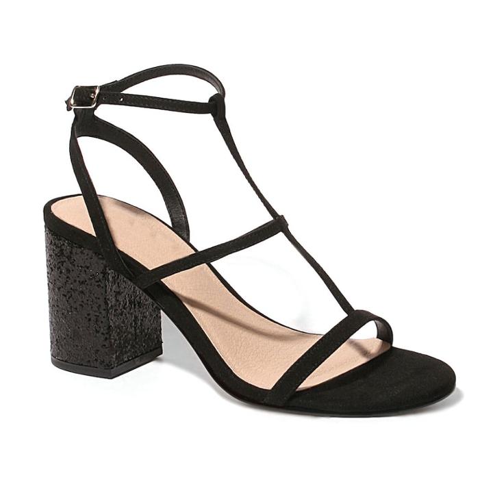 2 Lips Too Too Shiftie Women's High Heel Sandals, Size: Medium (8), Black