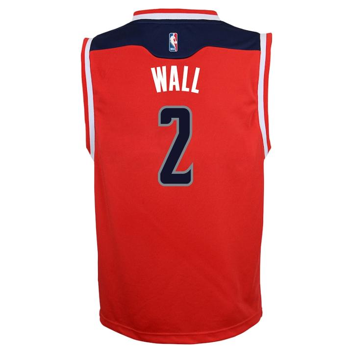 Boys 8-20 Washington Wizards John Wall Replica Road Jersey, Size: M 10-12, Wiz Red