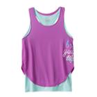 Girls 7-16 & Plus Size So&reg; Racerback Double-layer Tank Top, Girl's, Size: 12, Med Purple