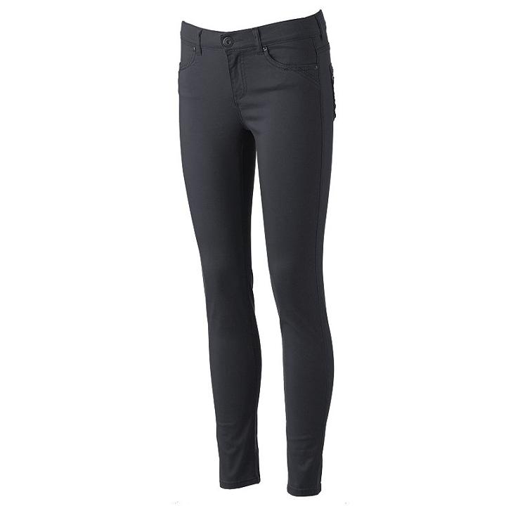Juniors' Unionbay Uniform Skinny Pants, Girl's, Size: 7, Grey Other