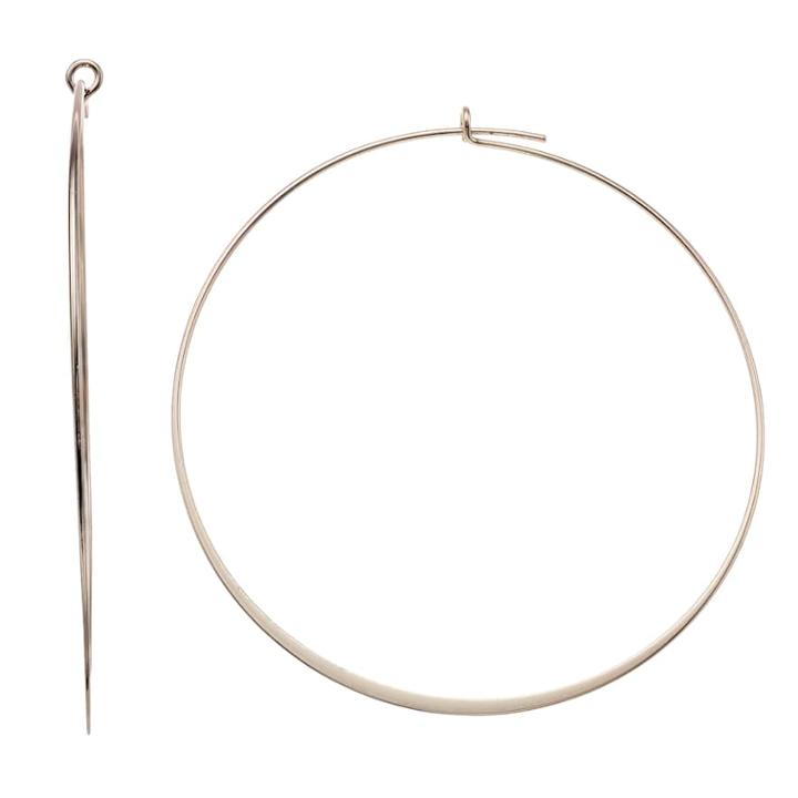 Lc Lauren Conrad Rose Gold Tone Nickel Free Hoop Earrings, Women's, Pink