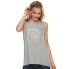 Women's Apt. 9&reg; Graphic Tank, Size: Xxl, Grey
