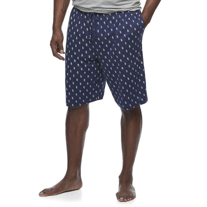 Big & Tall Croft & Barrow&reg; True Comfort Lounge Shorts, Men's, Size: 3xl Tall, Blue