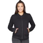 Women's Colosseum Midtown Bomber Jacket, Size: Large, Oxford