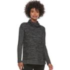 Women's Sonoma Goods For Life&trade; Marled Cowlneck Sweater, Size: Medium, Black