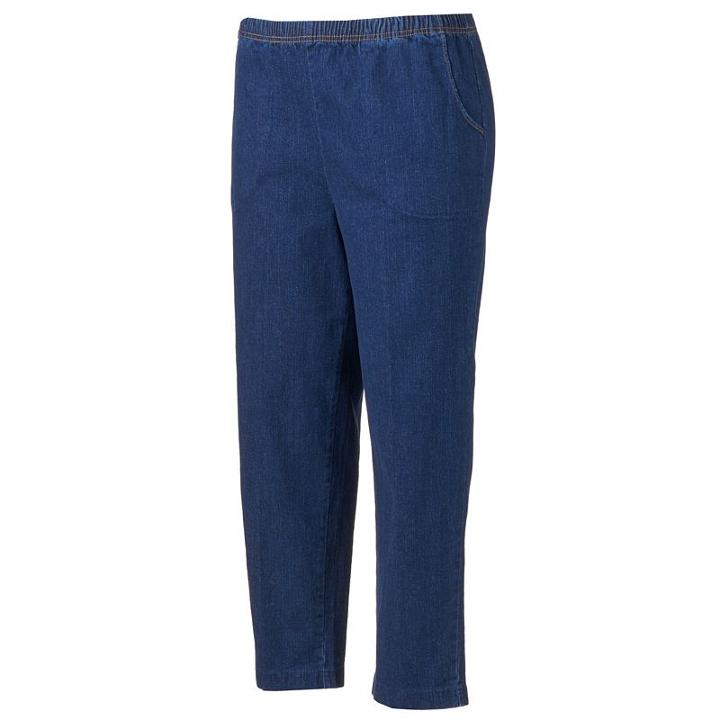 Plus Size Croft & Barrow&reg; Pull-on Tapered-leg Jeans, Women's, Size: 3x Petite, Blue Other