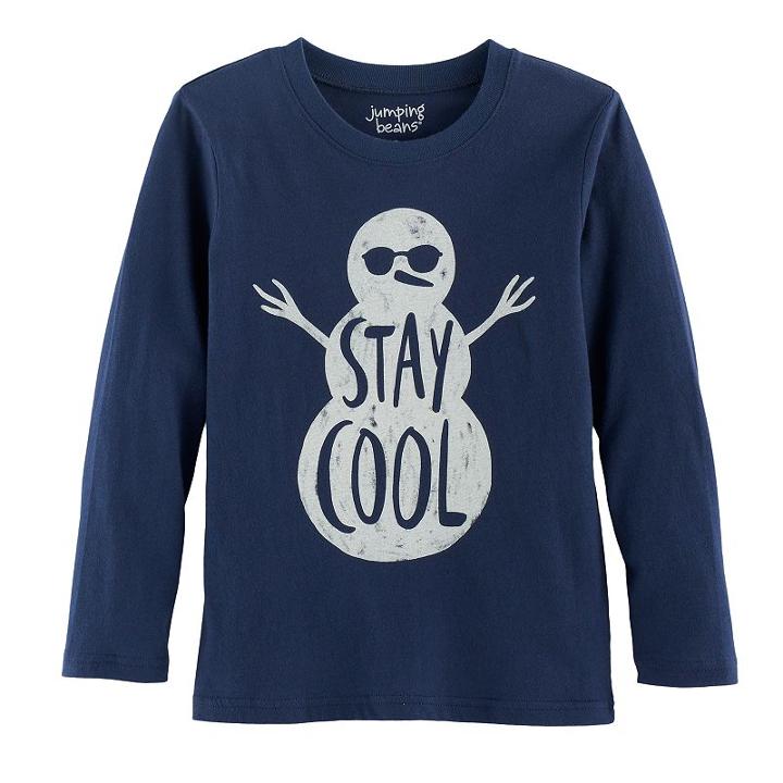Boys 4-10 Jumping Beans&reg; Christmas Softest Graphic Tee, Size: 6, Dark Blue