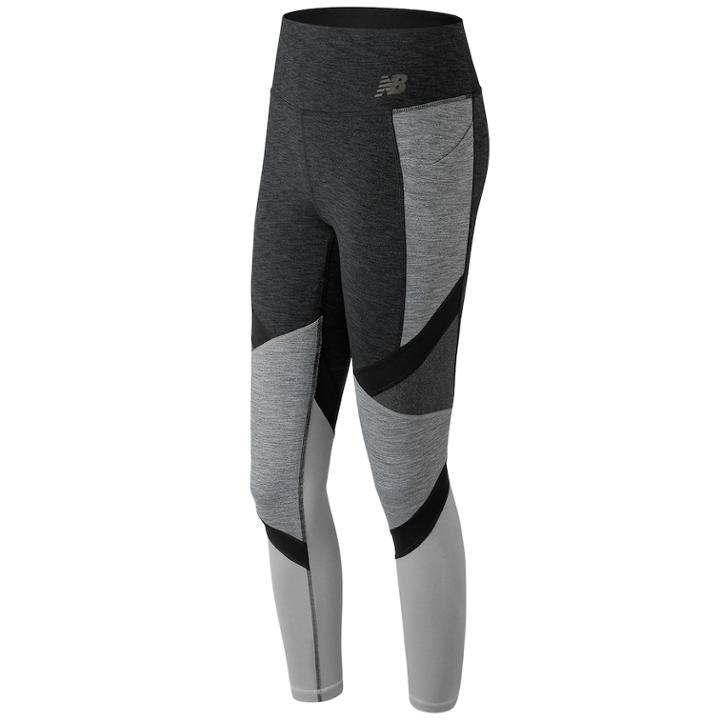 Women's New Balance Transform Side Pocket High-waisted Leggings, Size: Xl, Grey