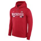 Men's Nike Ohio State Buckeyes Therma-fit Hoodie, Size: Large, Red