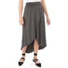 Juniors' Iz Byer Solid Wrap Maxi Skirt, Teens, Size: Xs, Dark Grey