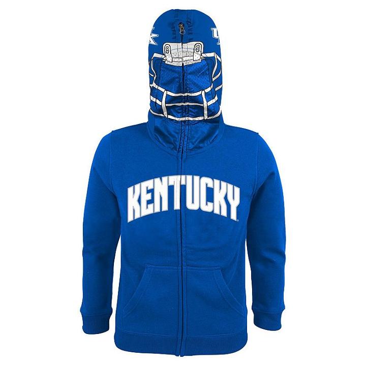 Boys 8-20 Kentucky Wildcats Full-zip Fleece Costume Hoodie, Boy's, Size: M(10-12), Blue