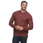 Big & Tall Croft & Barrow&reg; Classic-fit Easy-care Pique Polo, Men's, Size: Xxl Tall, Dark Red