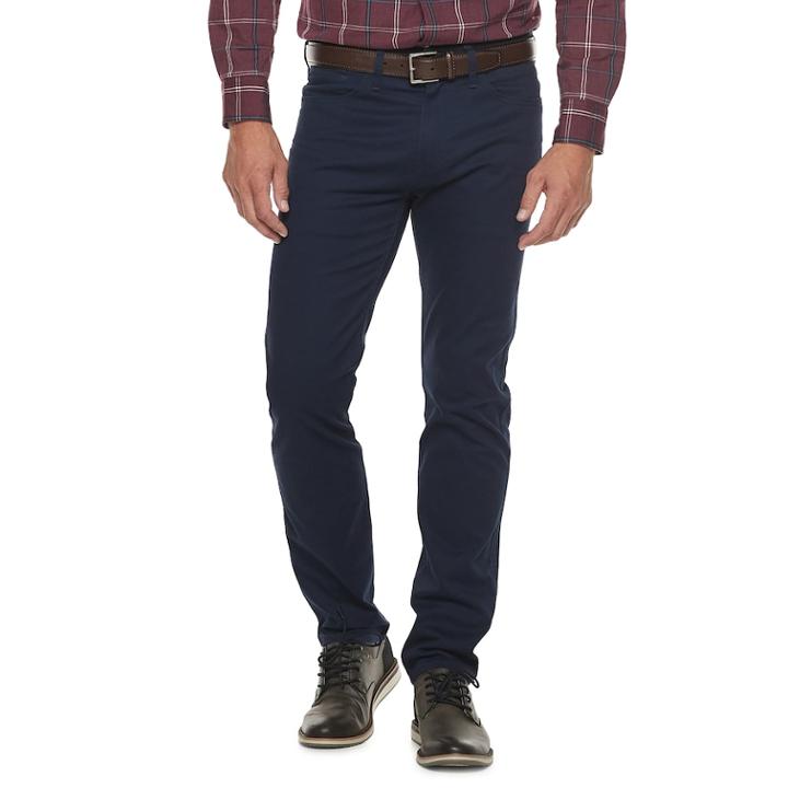 Men's Dockers&reg; Jean Cut Khaki All Seasons Slim-fit Tech Pants D1, Size: 29x30, Blue (navy)
