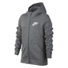 Boys 8-20 Nike Club Fleece Full-zip Hoodie, Size: Medium, Grey
