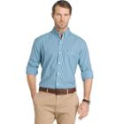Men's Izod Advantage Sportflex Striped Regular-fit Stretch Button-down Shirt, Size: Small, Light Blue