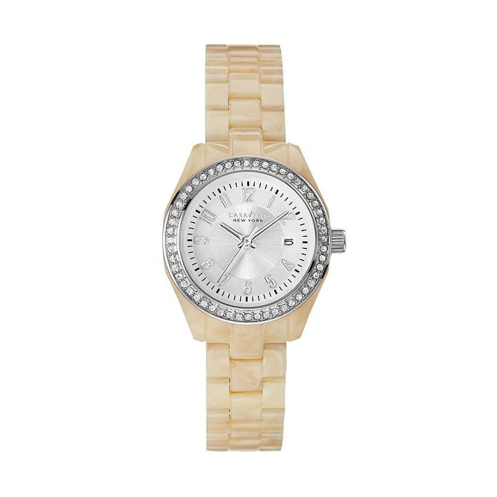 Caravelle New York By Bulova Women's Crystal Watch - 43m109, White