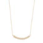 Lc Lauren Conrad Curved Branch Necklace, Women's, Gold