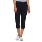 Women's Croft & Barrow&reg; Twill Utility Capris, Size: 18, Blue