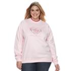 Plus Size Women's Mccc Holiday Fleece Top, Size: 3xl, Brt Red