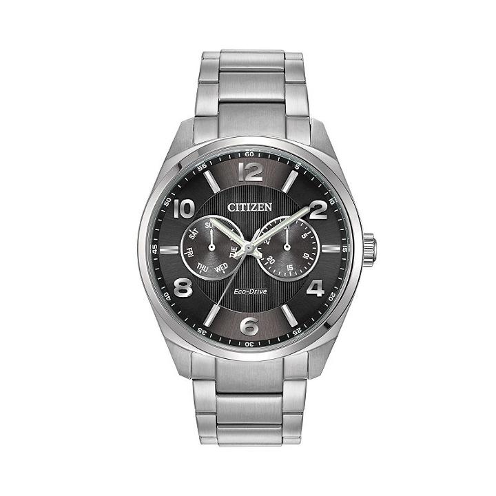 Citizen Men's Eco-drive Stainless Steel Dress Watch, Size: Large, Grey