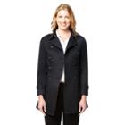 Women's Harve Benard Double-breasted Trench Coat, Size: Large, Dark Grey