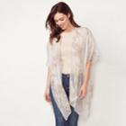 Women's Lc Lauren Conrad Shadow Floral Kimono, Blush