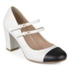 Journee Collection Rory Women's Mary Jane Heels, Girl's, Size: 7.5, White